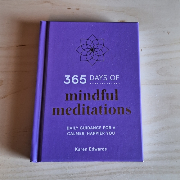 365 Days of Mindful Meditations by Karen Edwards Hardcover Book - Picture 1 of 6